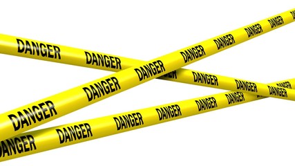 danger tape - isolated