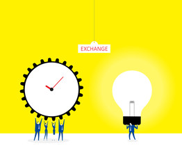 Exchange / Take the time to come up with an idea.