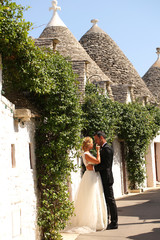 Gorgeous bride and groom
