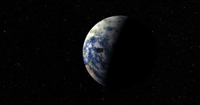 Flyby of Lunar Reconnaissance Orbiter spacecraft as it departs Earth and heads into space. Data: NASA/JPL.