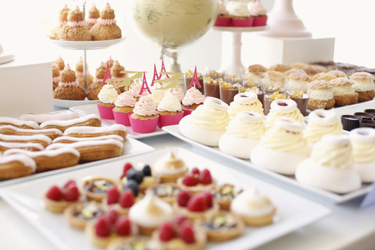 Desserts on a table at a ceremony