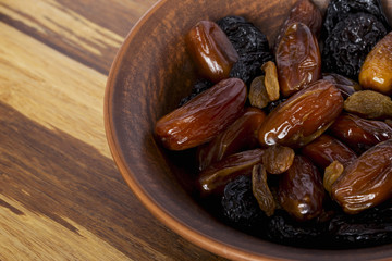 dried fruits in a plate