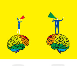 Thought between gender / Thought different between male and female.