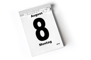 8. August 2016