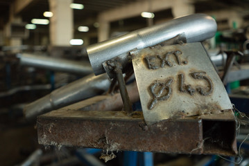 close-up of several pieces of manufactured metal