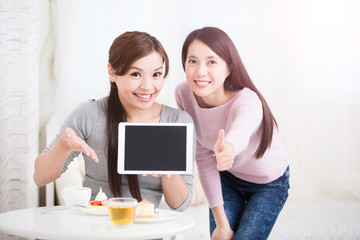 happy young female friends