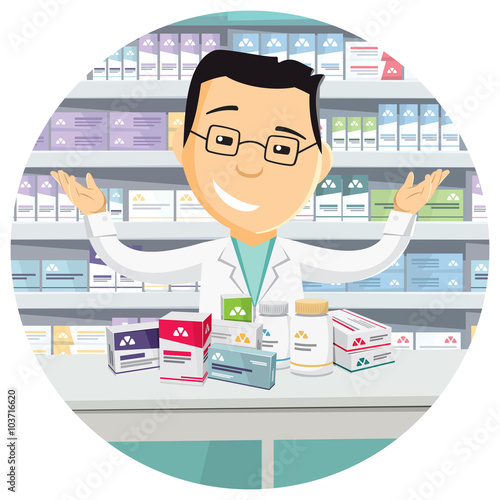 Funny Pharmacist Clip Art