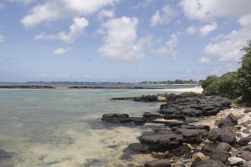 Crique sur la plage &agrave; l'Ile Maurice