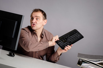 mann im büro
