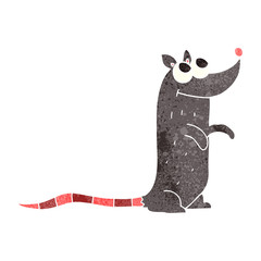 retro cartoon rat