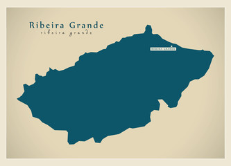 Modern Map - Ribeira Grande CV