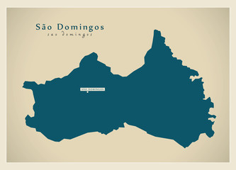 Modern Map - Sao Domingos CV