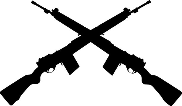 crossed rifles 