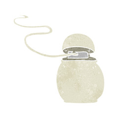 retro cartoon dental floss