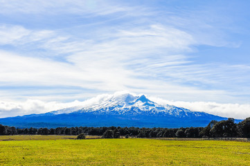 Fototapeta premium View of Mount Ruapehu, New Zealand