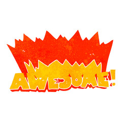 awesome retro cartoon symbol