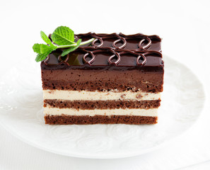 Chocolate and coffee cake 