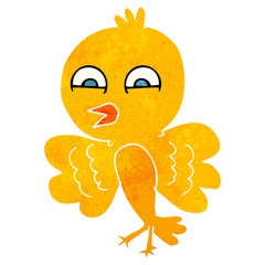 retro cartoon bird