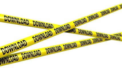 download tape - isolated