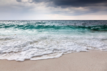 beautiful beach and tropical sea