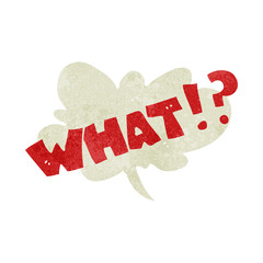 retro cartoon shout WHAT!?