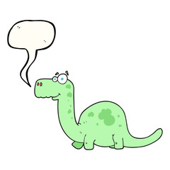 speech bubble cartoon dinosaur