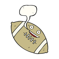 speech bubble cartoon football