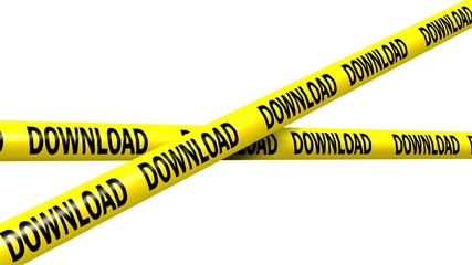 download tape - isolated