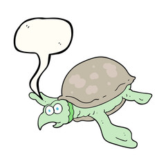 speech bubble cartoon turtle