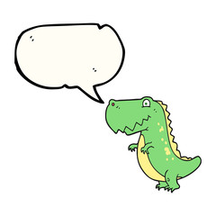 speech bubble cartoon dinosaur