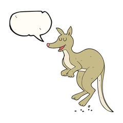 speech bubble cartoon kangaroo