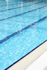 Fototapeta na wymiar Swimming pool is outdoors