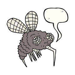 speech bubble cartoon fly
