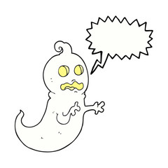 speech bubble cartoon ghost