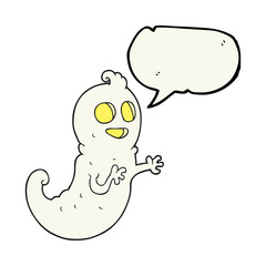 speech bubble cartoon ghost