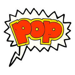 speech bubble cartoon POP symbol