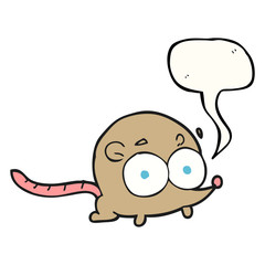 speech bubble cartoon mouse