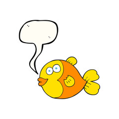 speech bubble cartoon fish