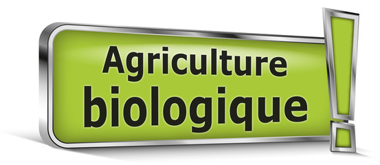 Agriculture biologique sur panneau vert