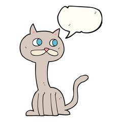 speech bubble cartoon cat