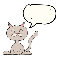 speech bubble cartoon cat