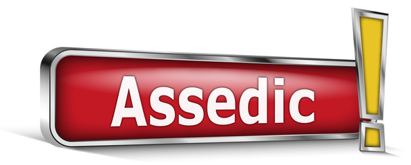 Assedic sur panneau rouge