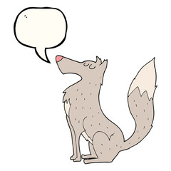 speech bubble cartoon wolf