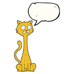 speech bubble cartoon cat