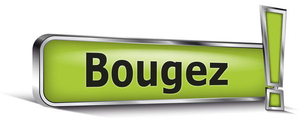 Bougez sur panneau vert