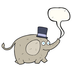 speech bubble cartoon elephant