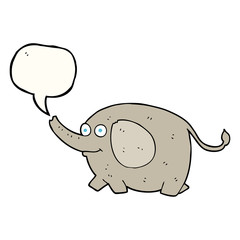 speech bubble cartoon elephant