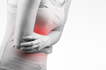 .Stomach pain woman