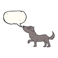 speech bubble cartoon dog