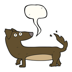 speech bubble cartoon dog